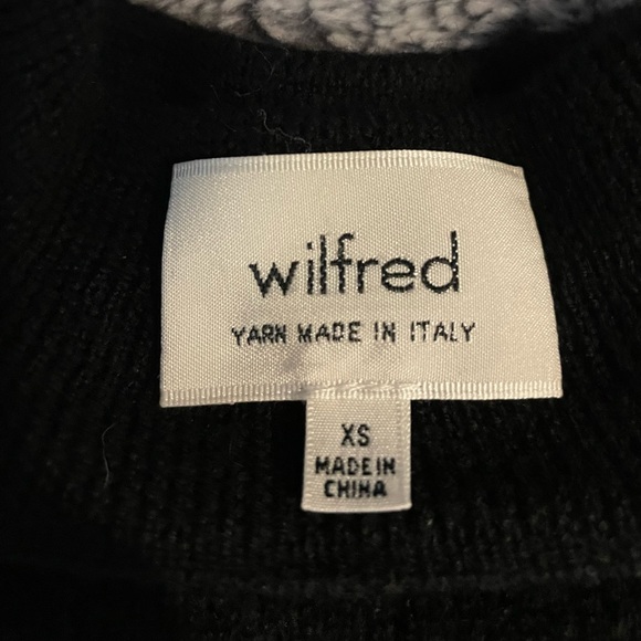 Wilfred mock neck open back sweater -Black - XS - Picture 4 of 6